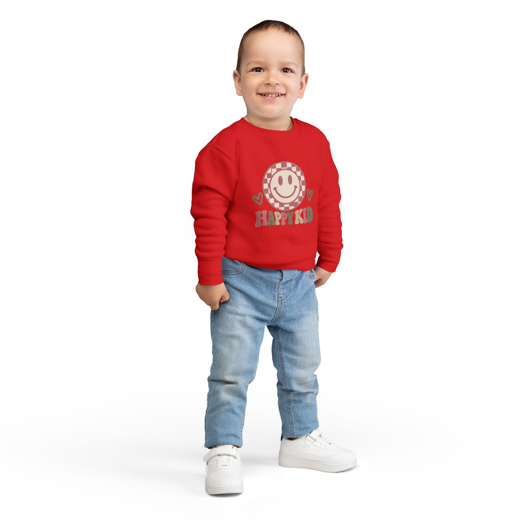 Happy Kid Toddler Sweatshirt | Cozy Chaos Co.