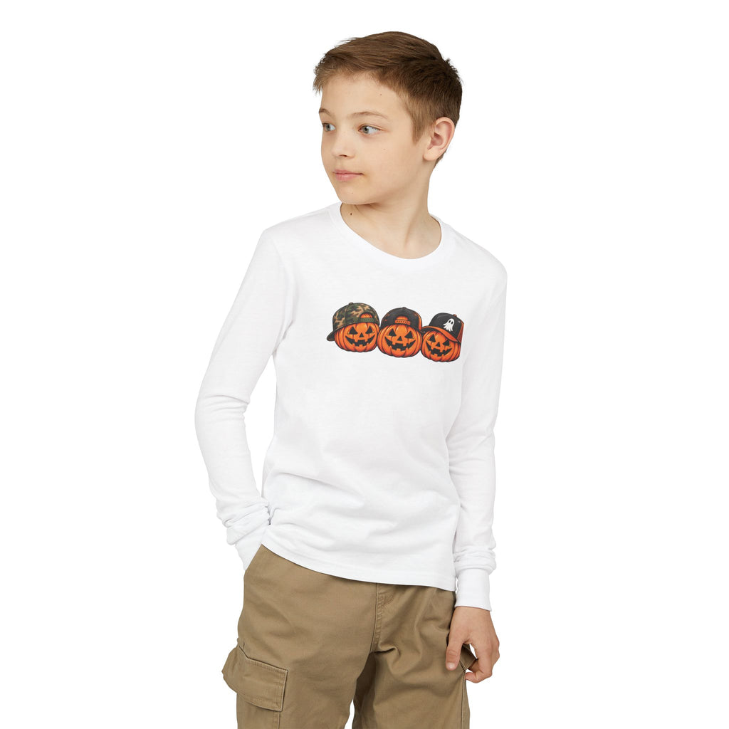 Cool Pumpkin Crew Kids Halloween Sweatshirt | Cozy Chaos Kid 🎃🧢👻