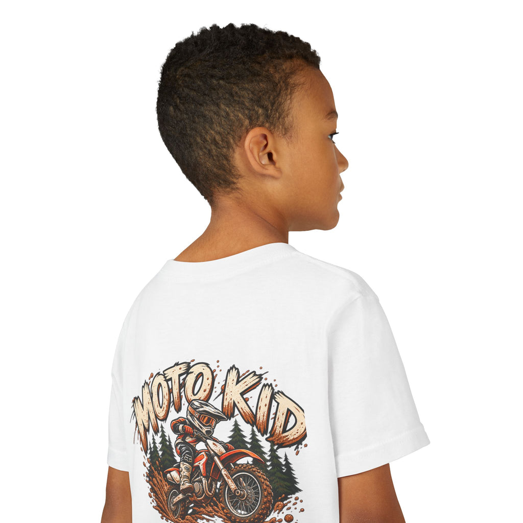 Moto Kid Motocross Tee | Dirt Bike Racing Kids Shirt | Cozy Chaos Co. 🏁🏍️⚡