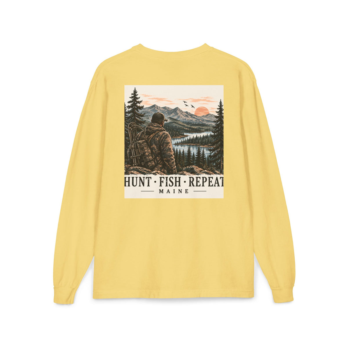 Hunt • Fish • Repeat Maine Outdoors Tee | Cozy Chaos Co.