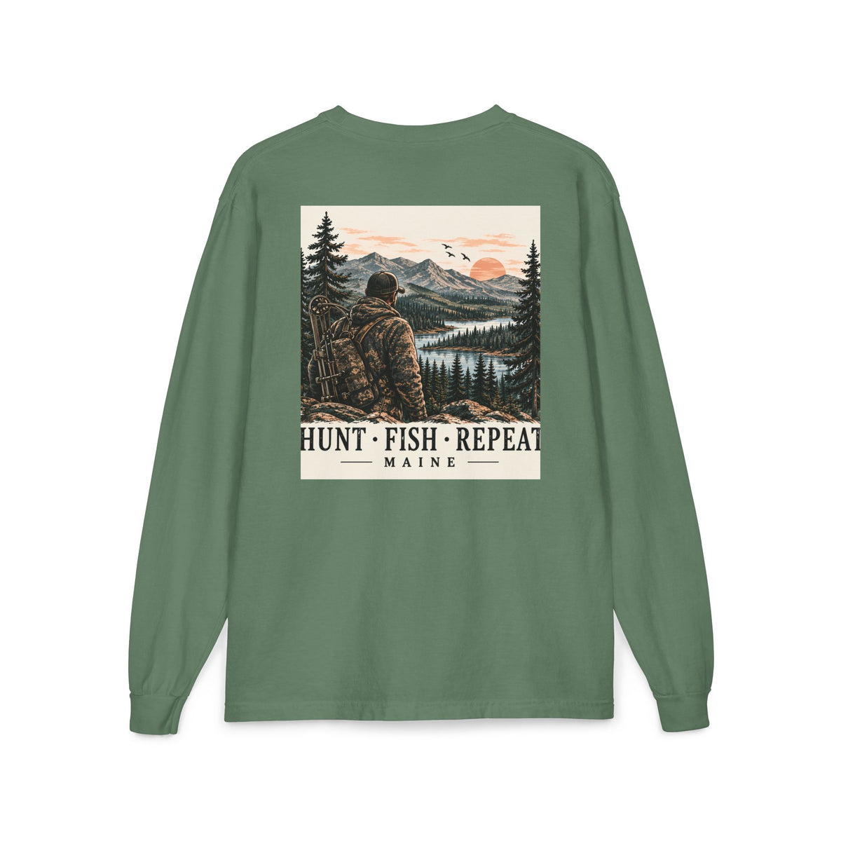 Hunt • Fish • Repeat Maine Outdoors Tee | Cozy Chaos Co.