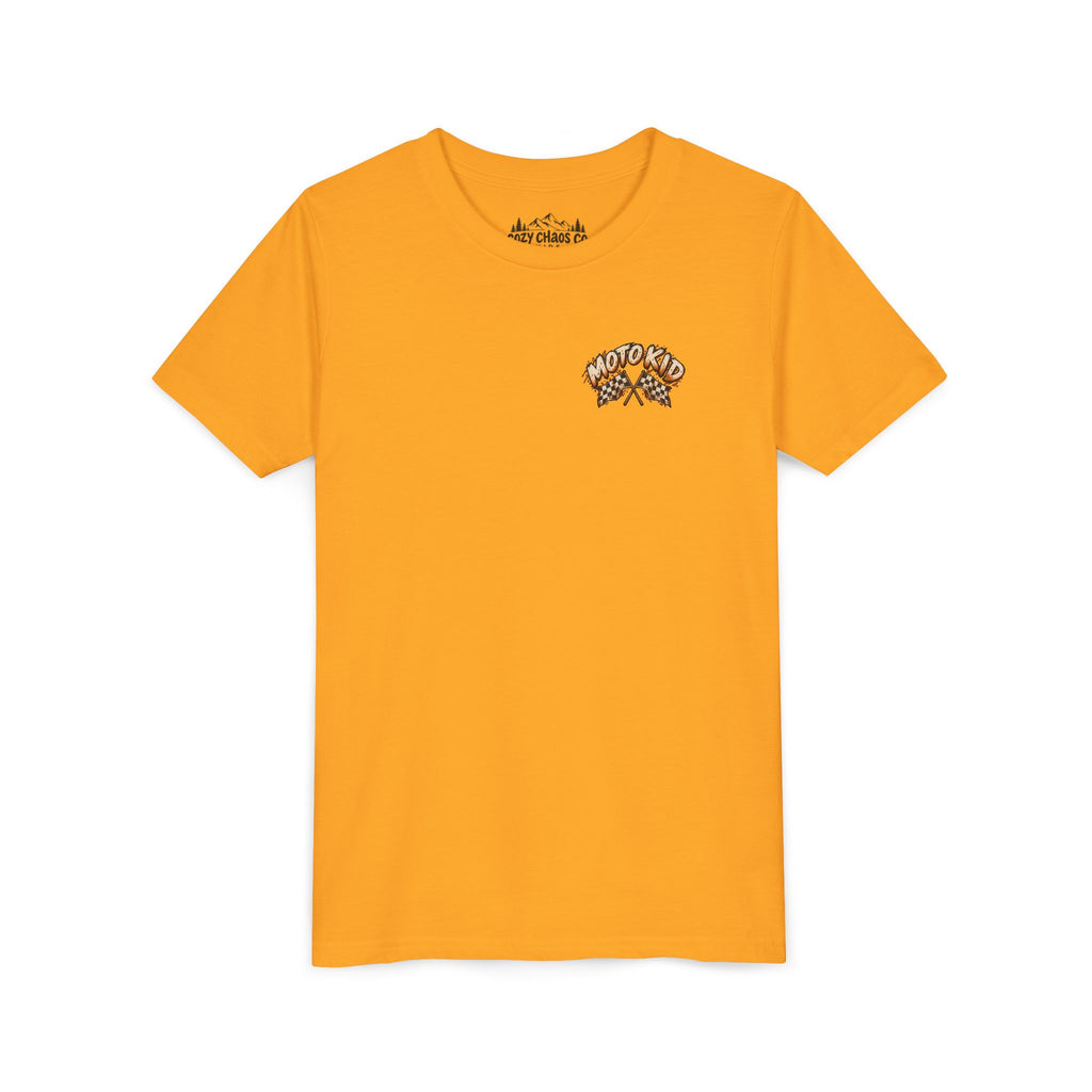 Moto Kid Motocross Tee | Dirt Bike Racing Kids Shirt | Cozy Chaos Co. 🏁🏍️⚡