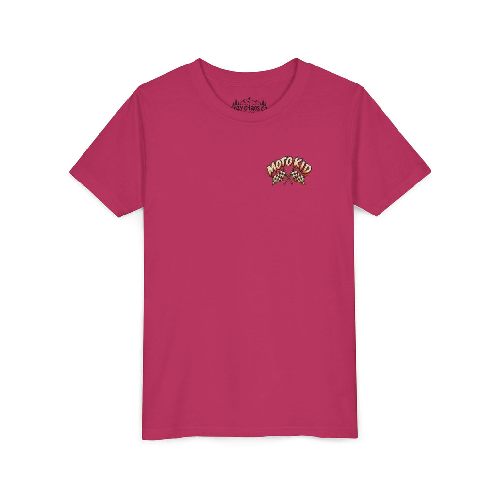 Moto Kid Motocross Tee | Dirt Bike Racing Kids Shirt | Cozy Chaos Co. 🏁🏍️⚡