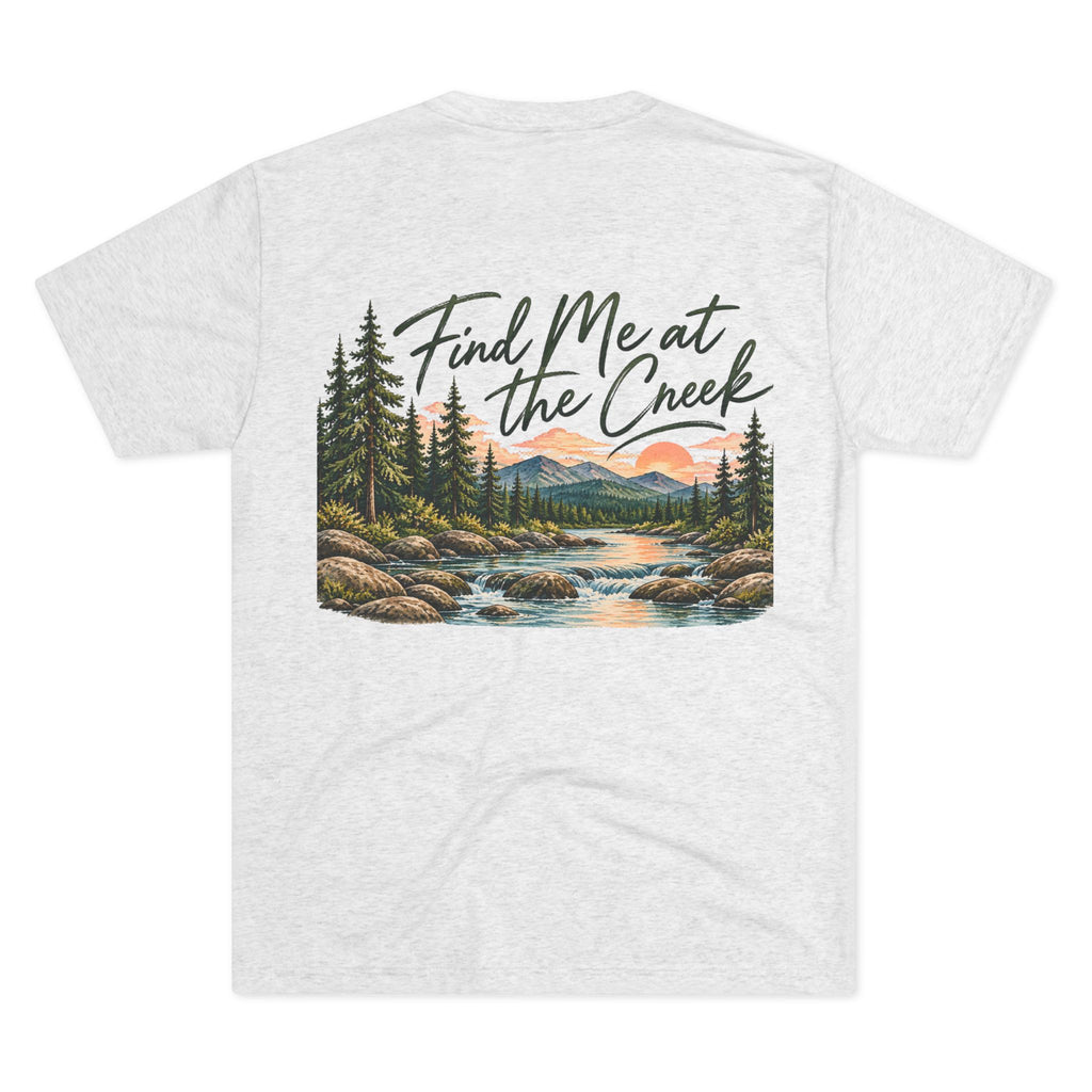 Find Me at the Creek – Maine Outdoors Graphic Tee 🌲