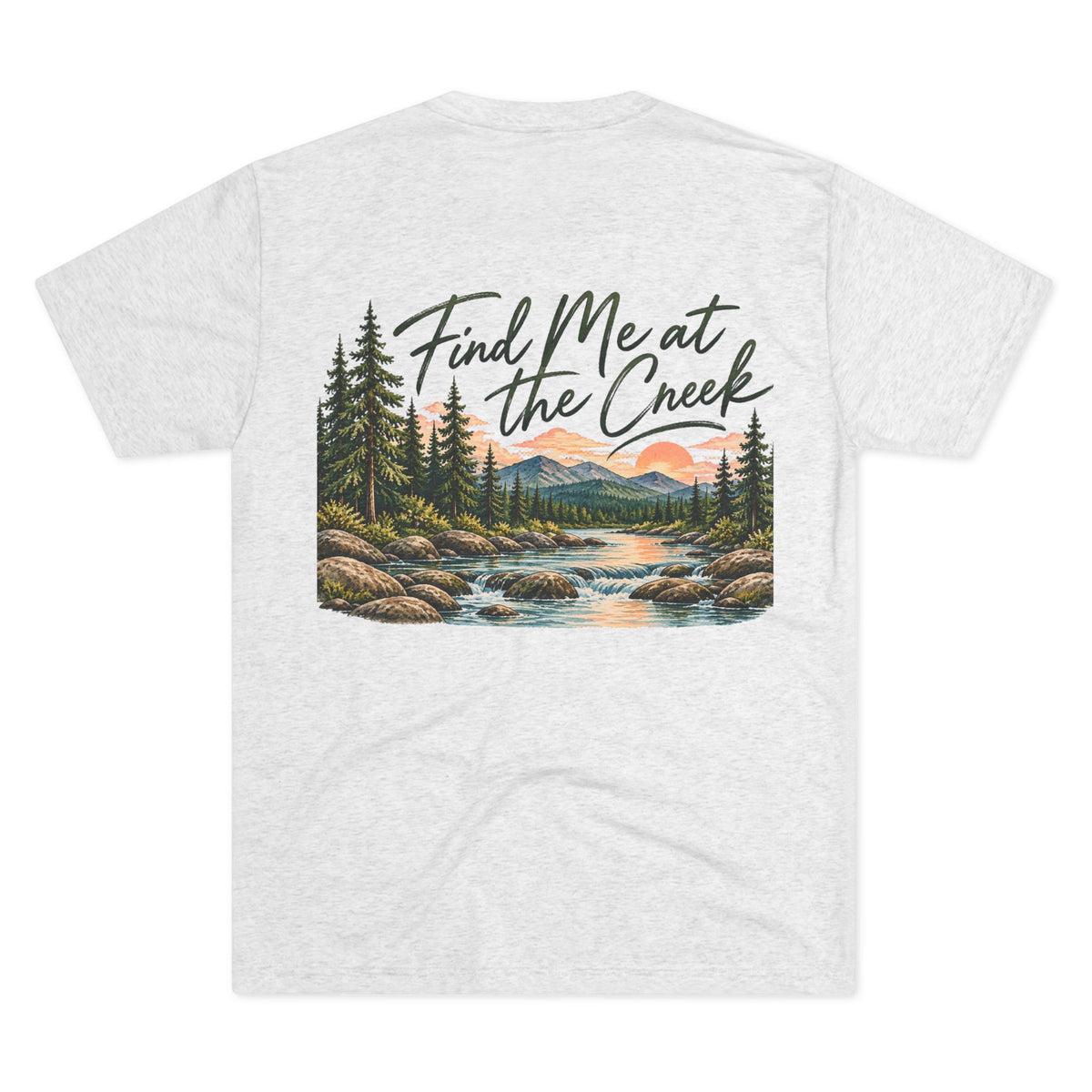 Find Me at the Creek – Maine Outdoors Graphic Tee 🌲