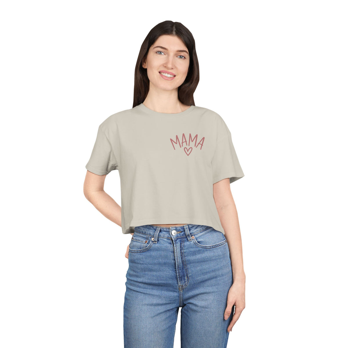 Women's Raising Babies & Building Dreams Crop Tee