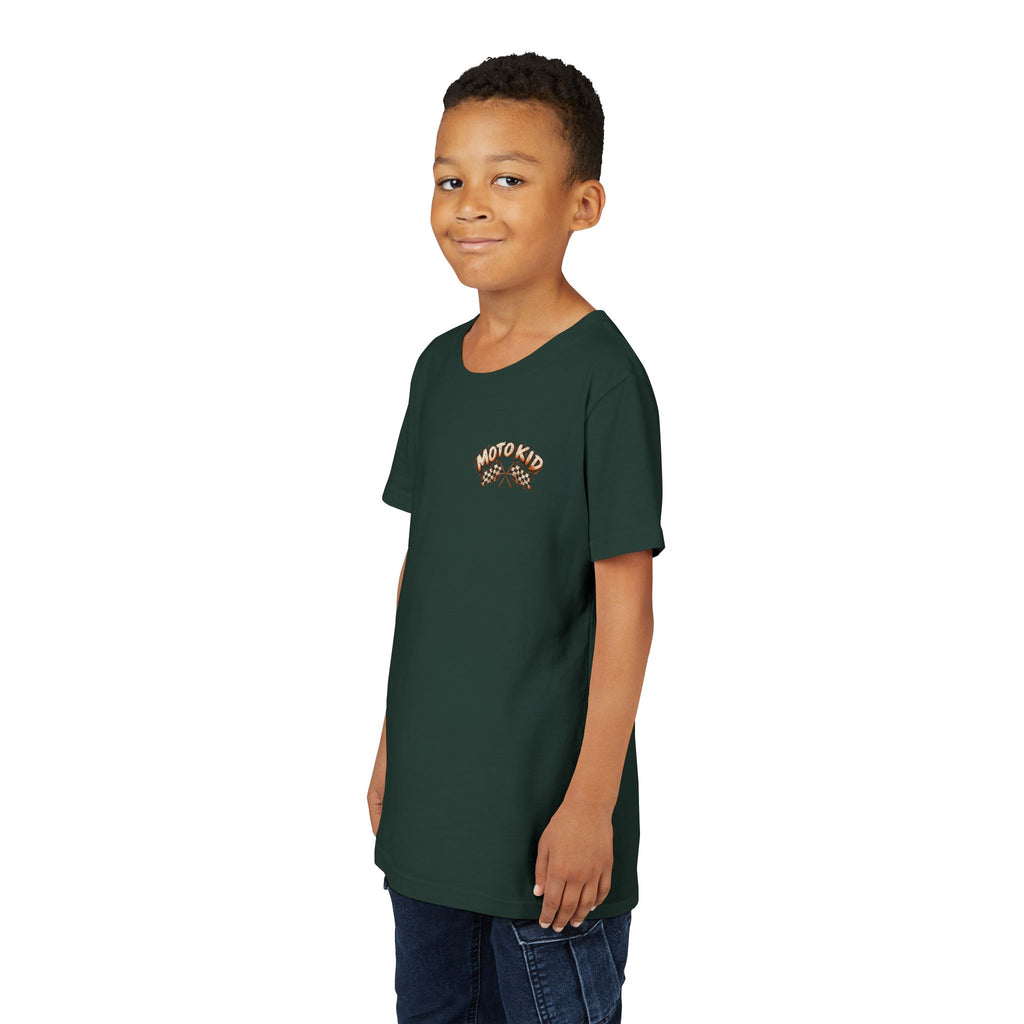 Moto Kid Motocross Tee | Dirt Bike Racing Kids Shirt | Cozy Chaos Co. 🏁🏍️⚡