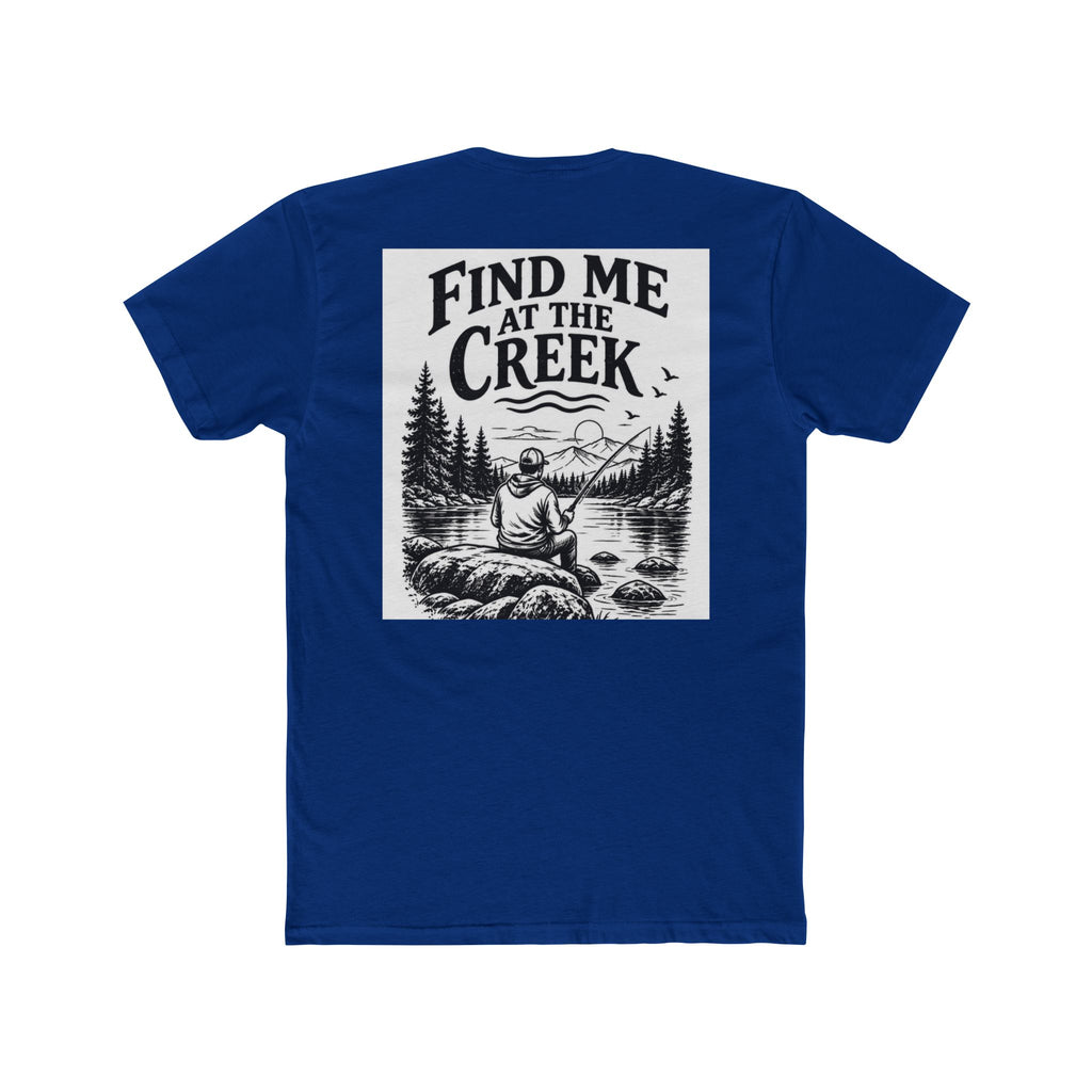 Find Me at the Creek – Men’s Fishing & Outdoors Tee | Cozy Chaos Co. 🎣🌲