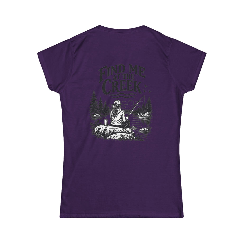 Find Me at the Creek – Women’s Fishing Tee | Cozy Chaos Co.