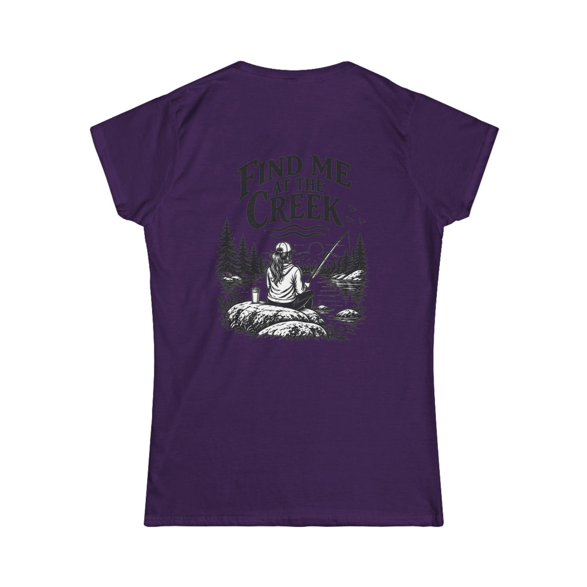 Find Me at the Creek – Women’s Fishing Tee | Cozy Chaos Co.