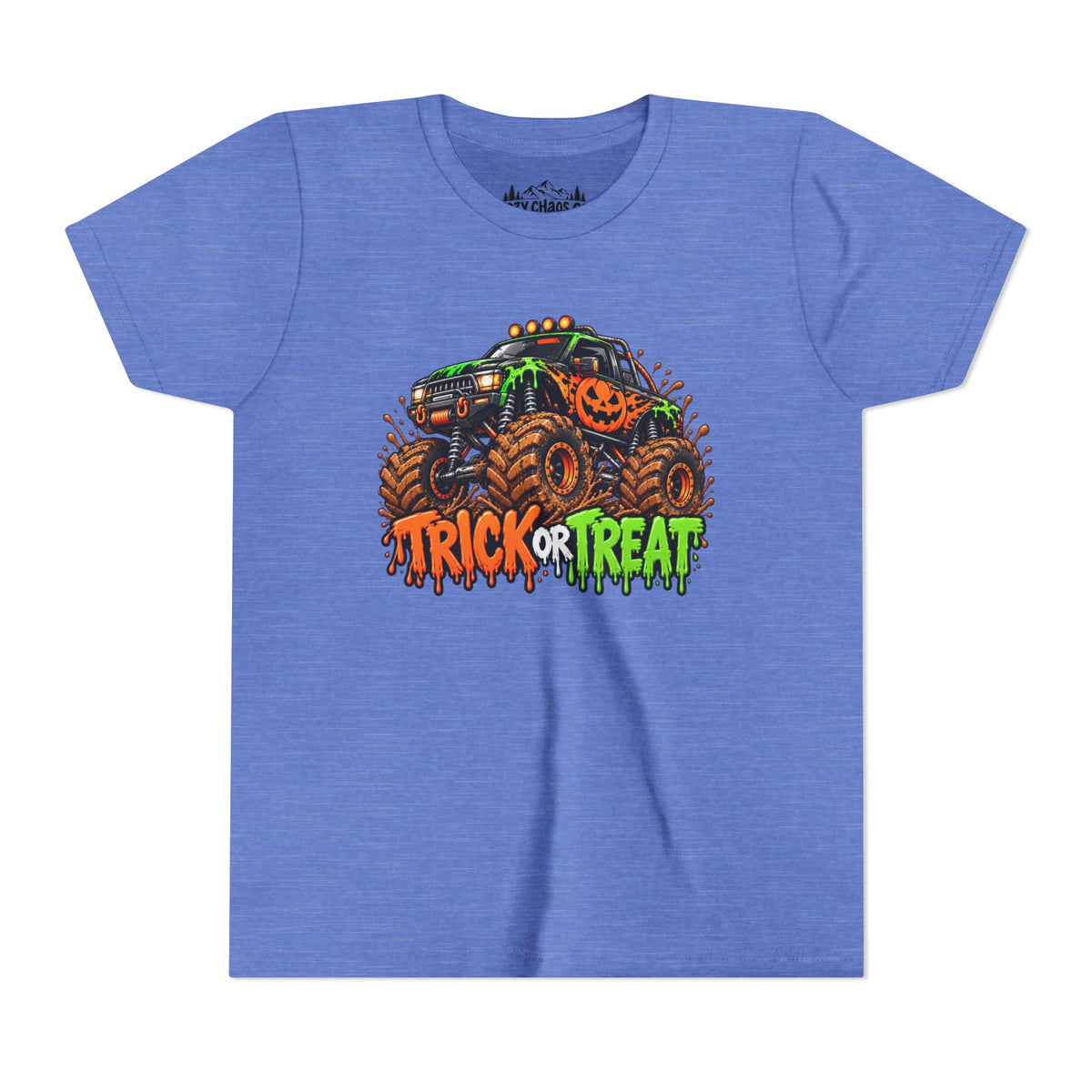 Trick or Treat Monster Truck Kids Halloween Sweatshirt | Cozy Chaos Kid 🎃🏁👻