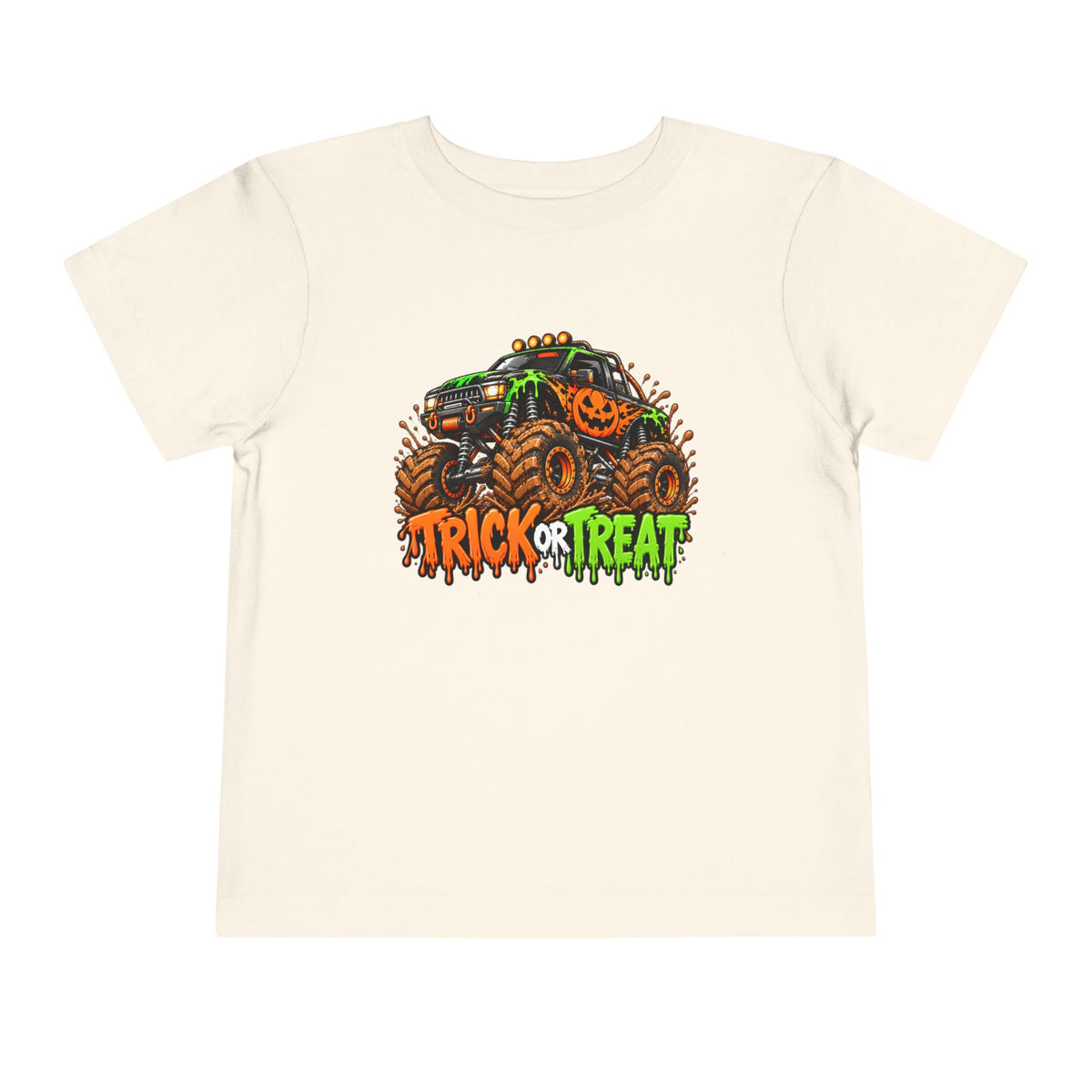 Trick or Treat Monster Truck Toddler Kids Halloween Sweatshirt | Cozy Chaos Kid 🎃🏁👻