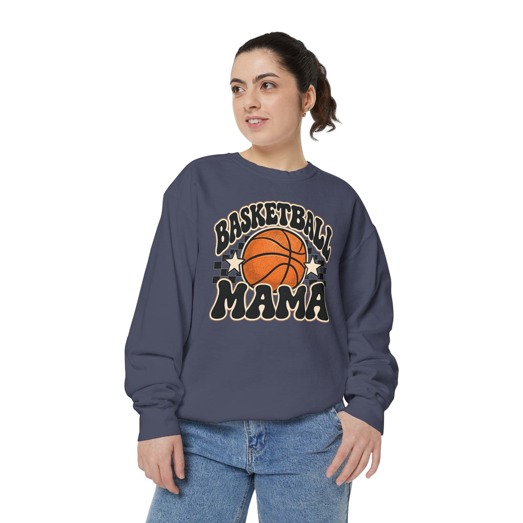 Basketball Mama Retro Game Day Crewneck Sweatshirt 🏀