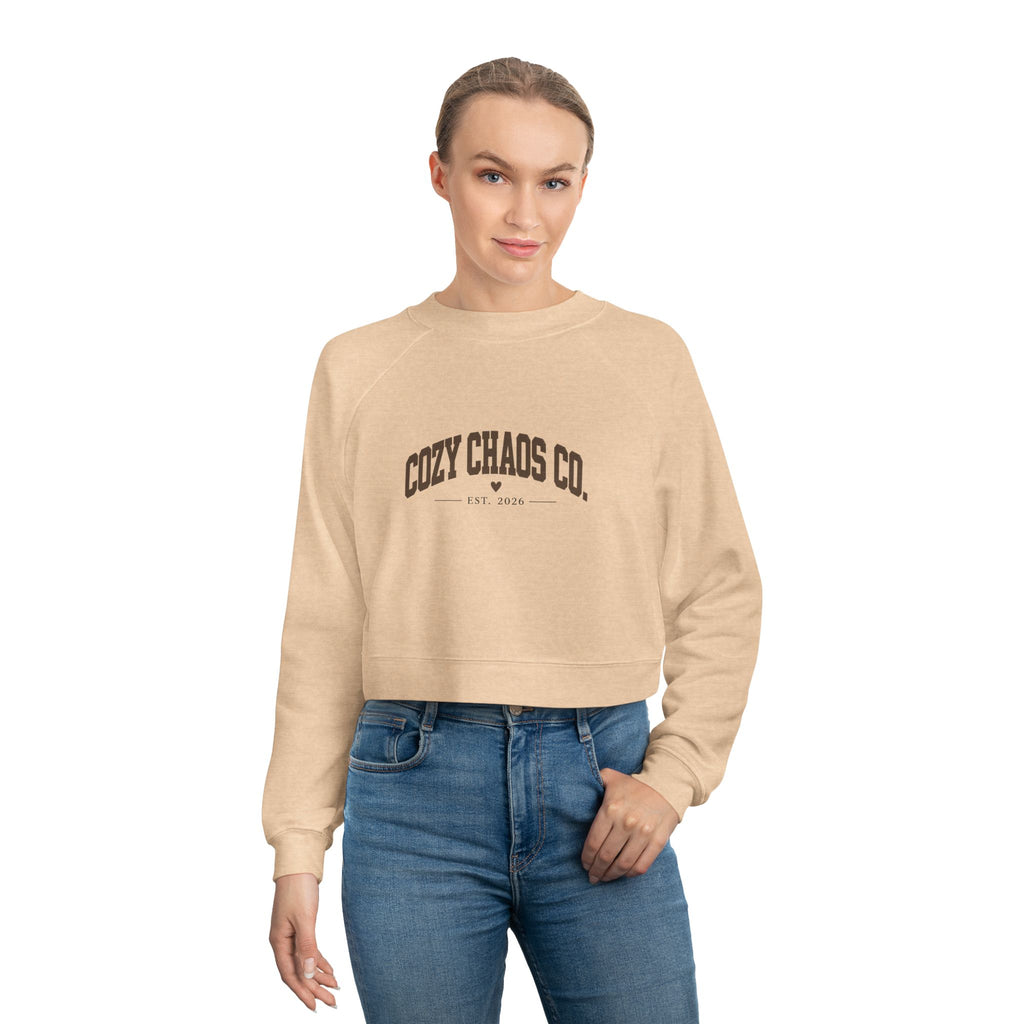 Women's Cropped Cozy Chaos Co. Fleece Pullover