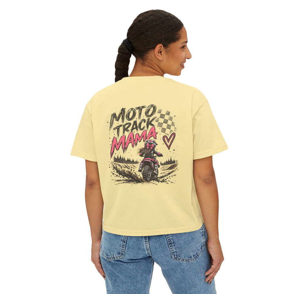 Moto Track Mama – Motocross Mom Graphic Tee 🏁💗