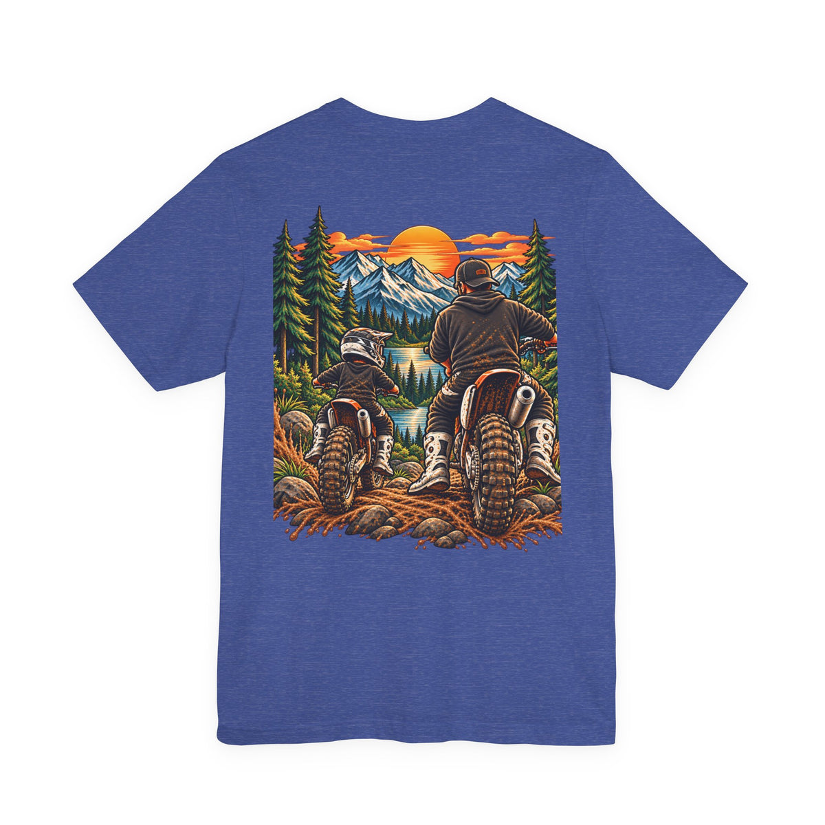 Moto Dad & Mini Adventure Tee | Father & Son Dirt Bike Shirt | Cozy Chaos Co. 🏍️🏁🌲