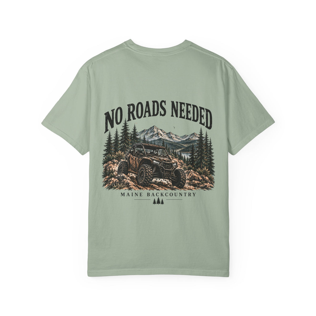 No Roads Needed – Maine Backcountry Adventure Tee | Cozy Chaos Co.
