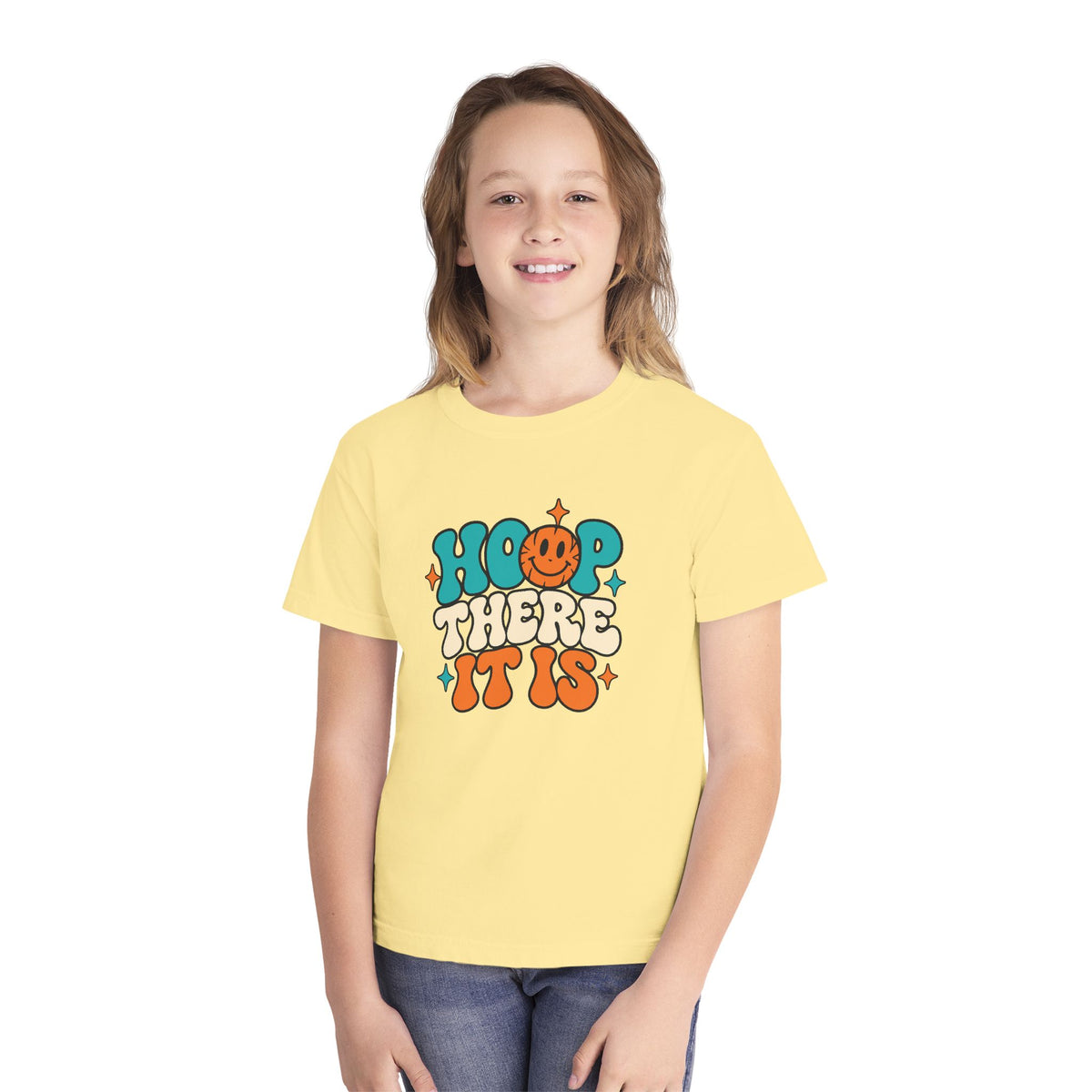 Hoop There It Is Kids’ Basketball T-Shirt 🏀
