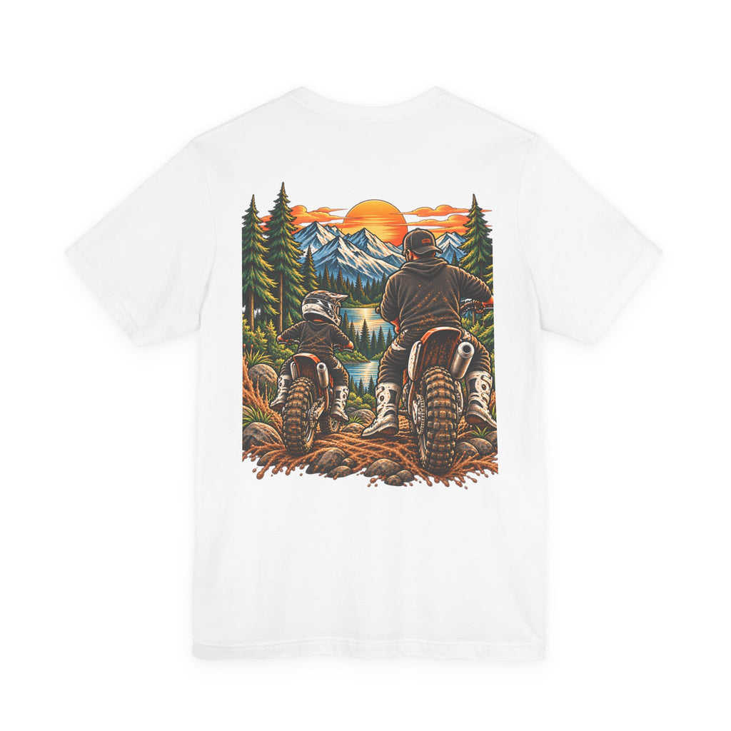 Moto Dad & Mini Adventure Tee | Father & Son Dirt Bike Shirt | Cozy Chaos Co. 🏍️🏁🌲