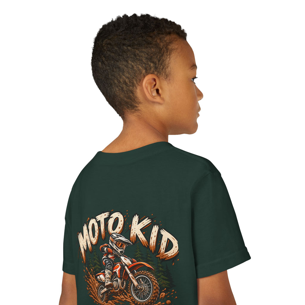 Moto Kid Motocross Tee | Dirt Bike Racing Kids Shirt | Cozy Chaos Co. 🏁🏍️⚡