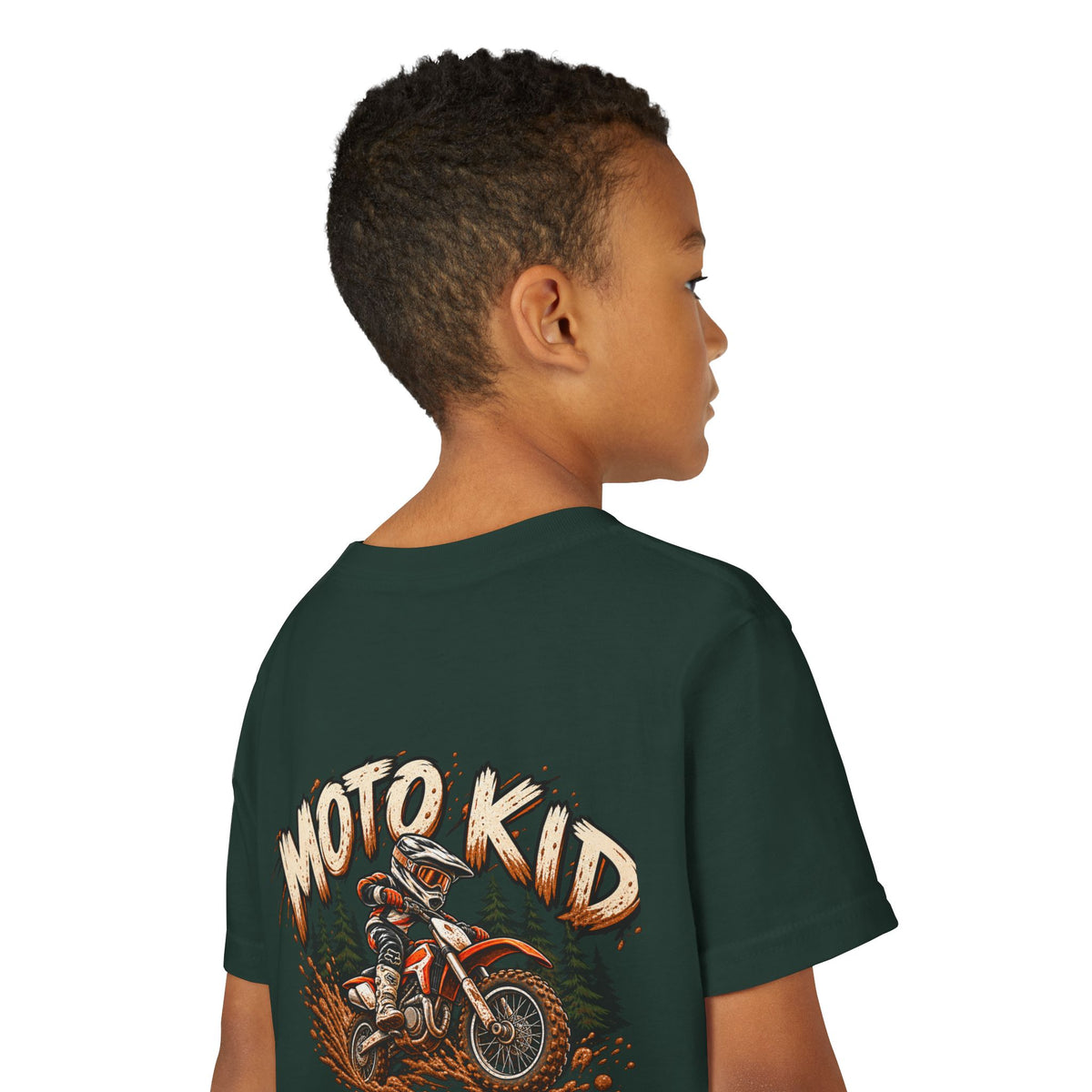 Moto Kid Motocross Tee | Dirt Bike Racing Kids Shirt | Cozy Chaos Co. 🏁🏍️⚡