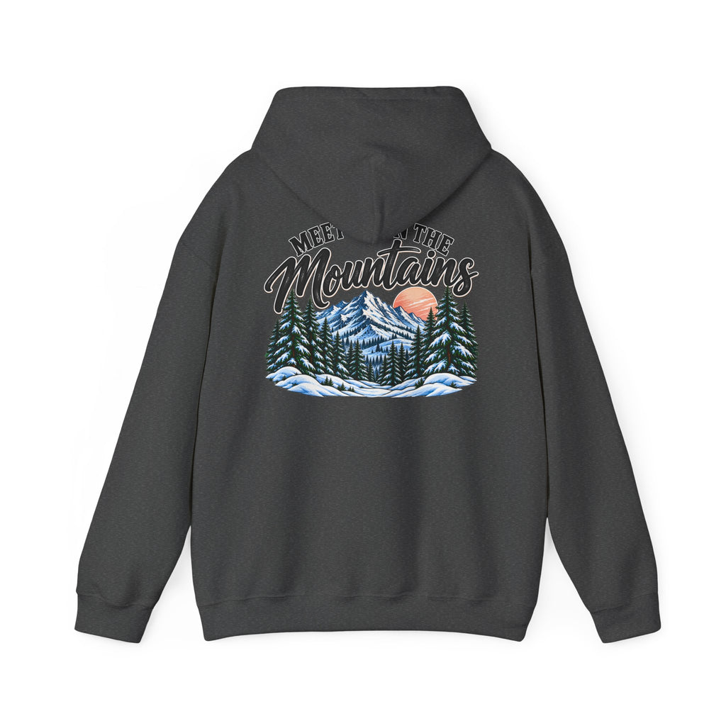 Meet Me in the Mountains Hoodie – Cozy Winter Mountain & Pine Tree Sweatshirt 🏔️🌲❄️