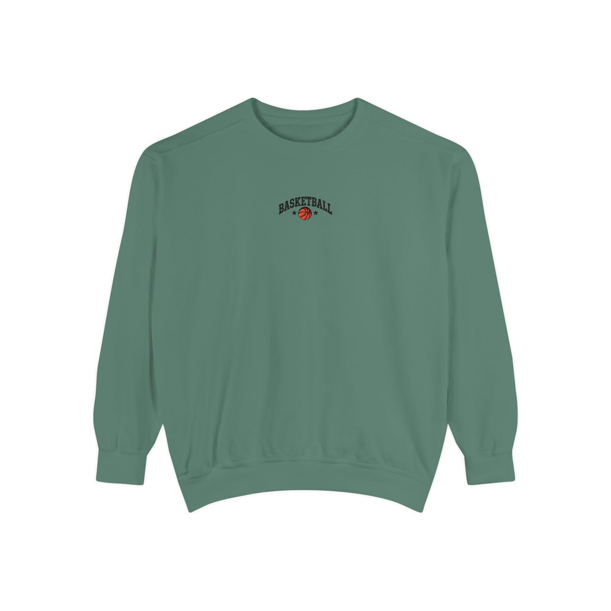 Basketball Embroidery-Look Crewneck Sweatshirt 🏀